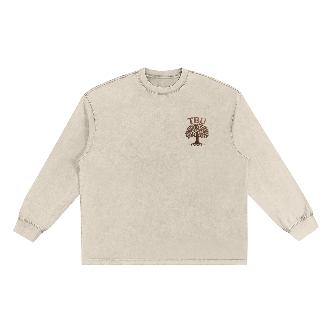 Snow Washed Oversize Long Sleeve T-shirt