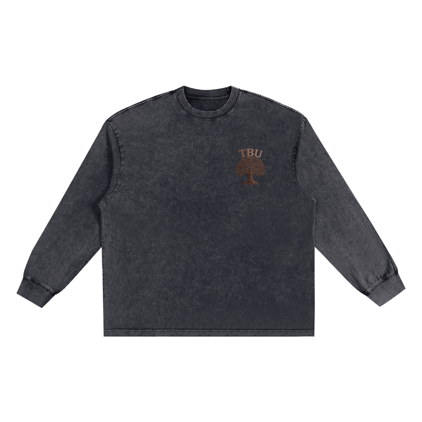 Snow Washed Oversize Long Sleeve T-shirt